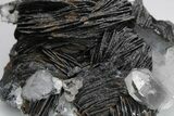 Quartz Crystals On Sparkling Bladed Hematite - Lechang Mine #225998-3